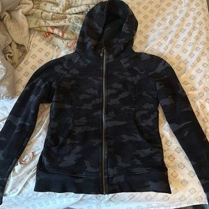 Lululemon Camouflage scuba hoodie